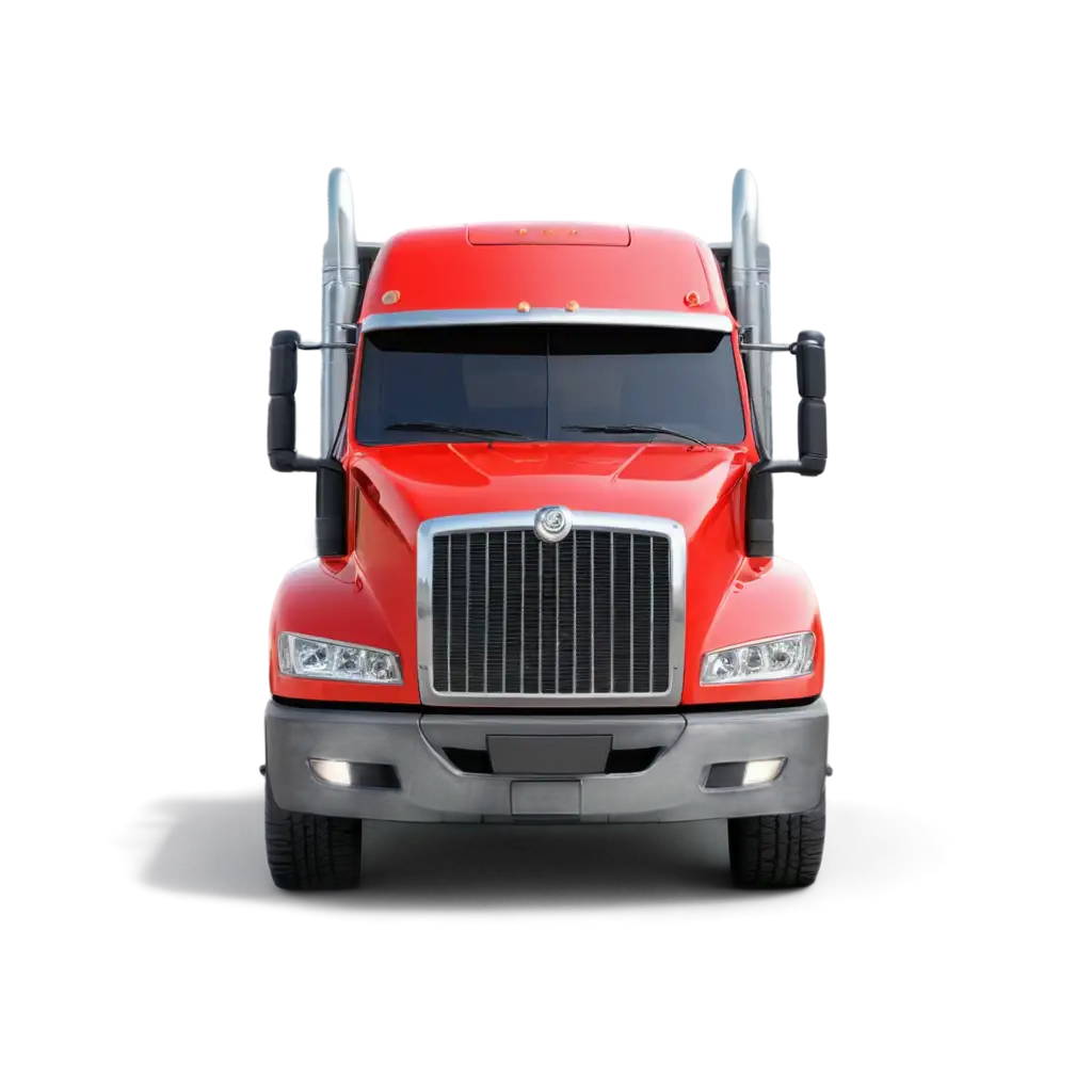 Realistic-Red-Big-Truck-PNG-Image-Front-View-for-Detailed-Clarity