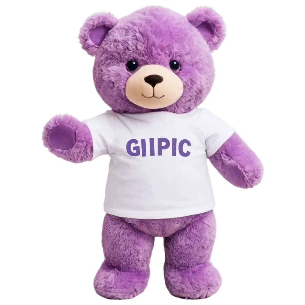 HighQuality-PNG-Image-of-a-Purple-Bear-with-GIPTIC-White-TShirt