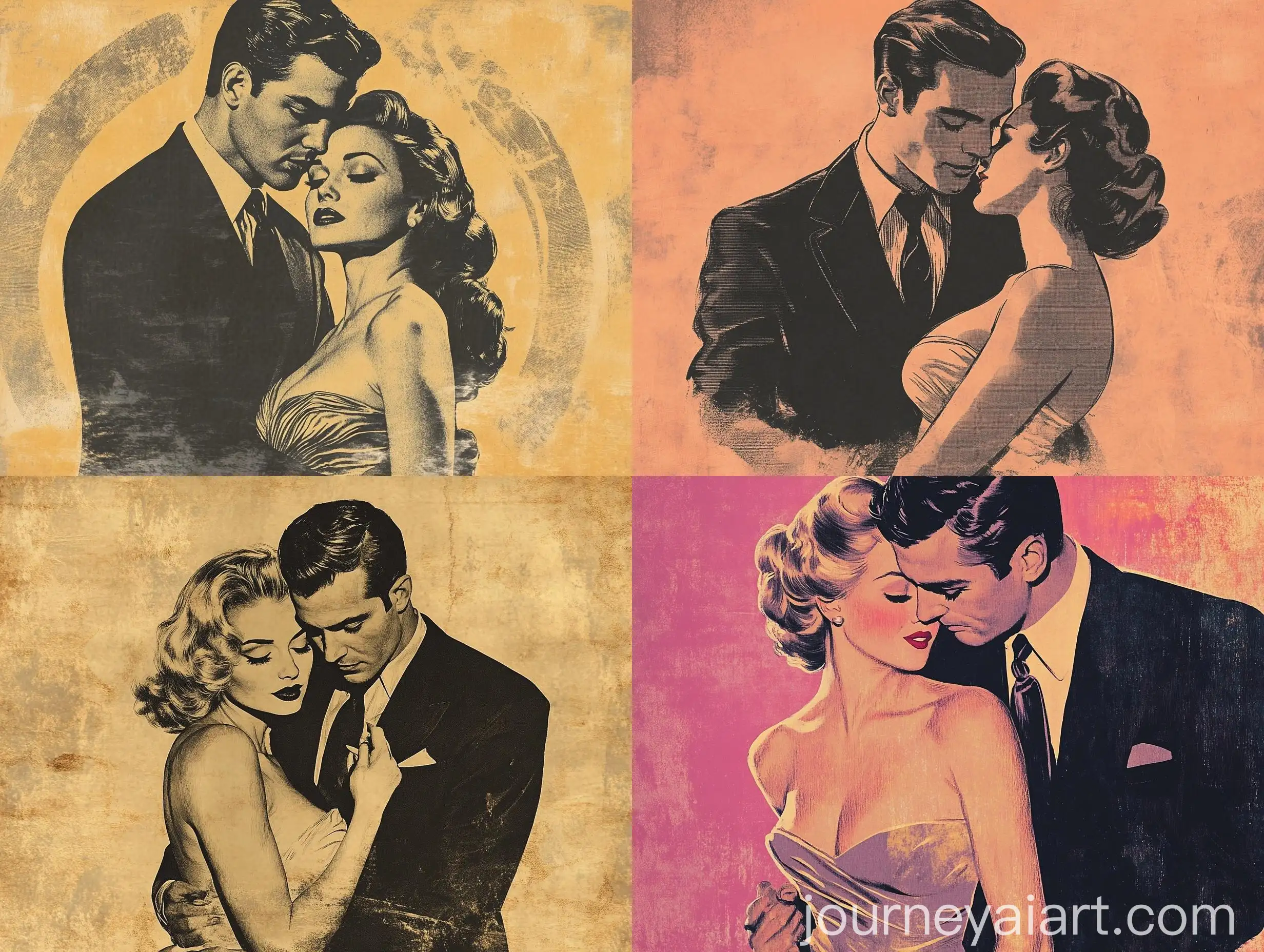 Romantic-Couple-Embracing-in-Vintage-Illustration