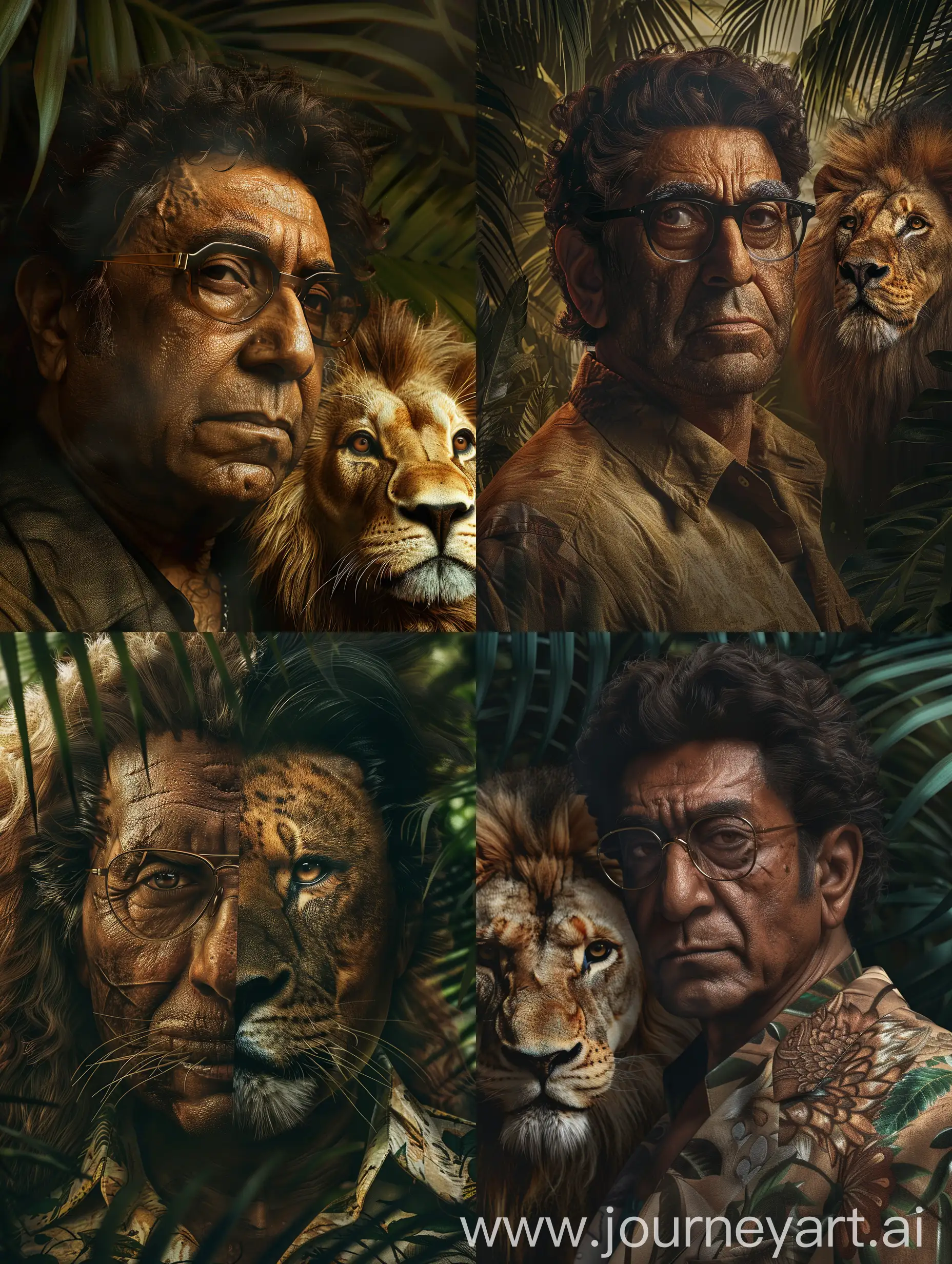 Raj-Thackeray-with-Lion-in-Hyperrealistic-4K-Fashion-Photo