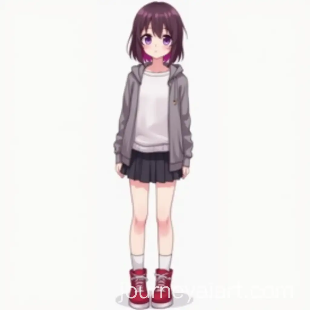 Anime-Character-with-Dyed-Hair-and-Purple-Eyes-in-Red-Shoes