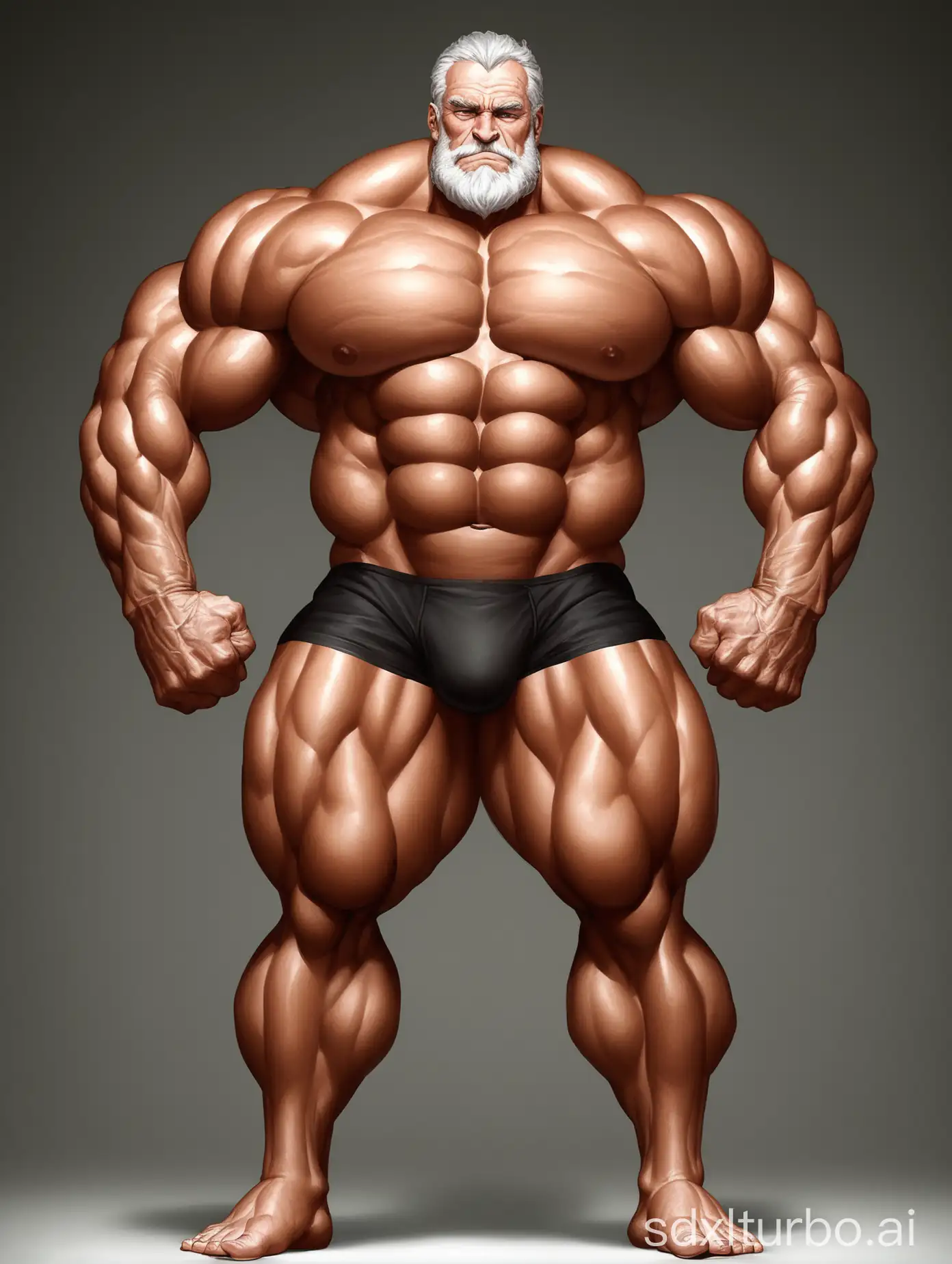 Elderly-Bodybuilder-Showing-Massive-Muscles-and-Strength