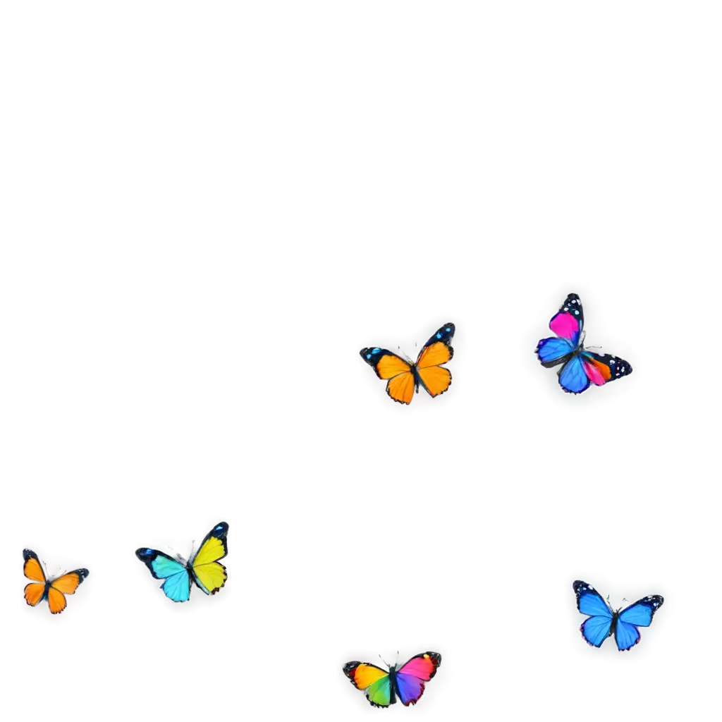 Rainbow-Butterflies-PNG-Image-Vibrant-and-Ethereal-Art-for-Digital-Creations