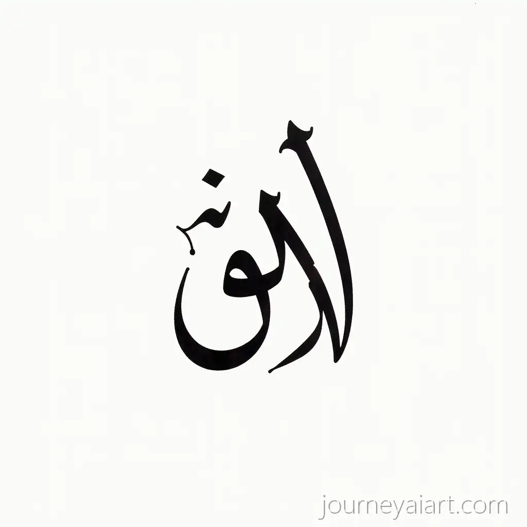 Arabic-Calligraphy-of-Shibli-on-White-Paper