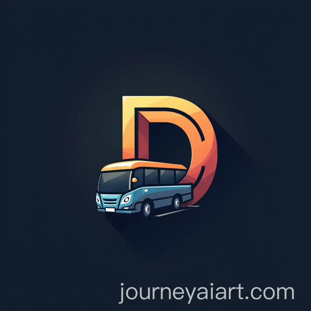Modern-and-Cozy-Bus-Transportation-Logo-with-Capital-D