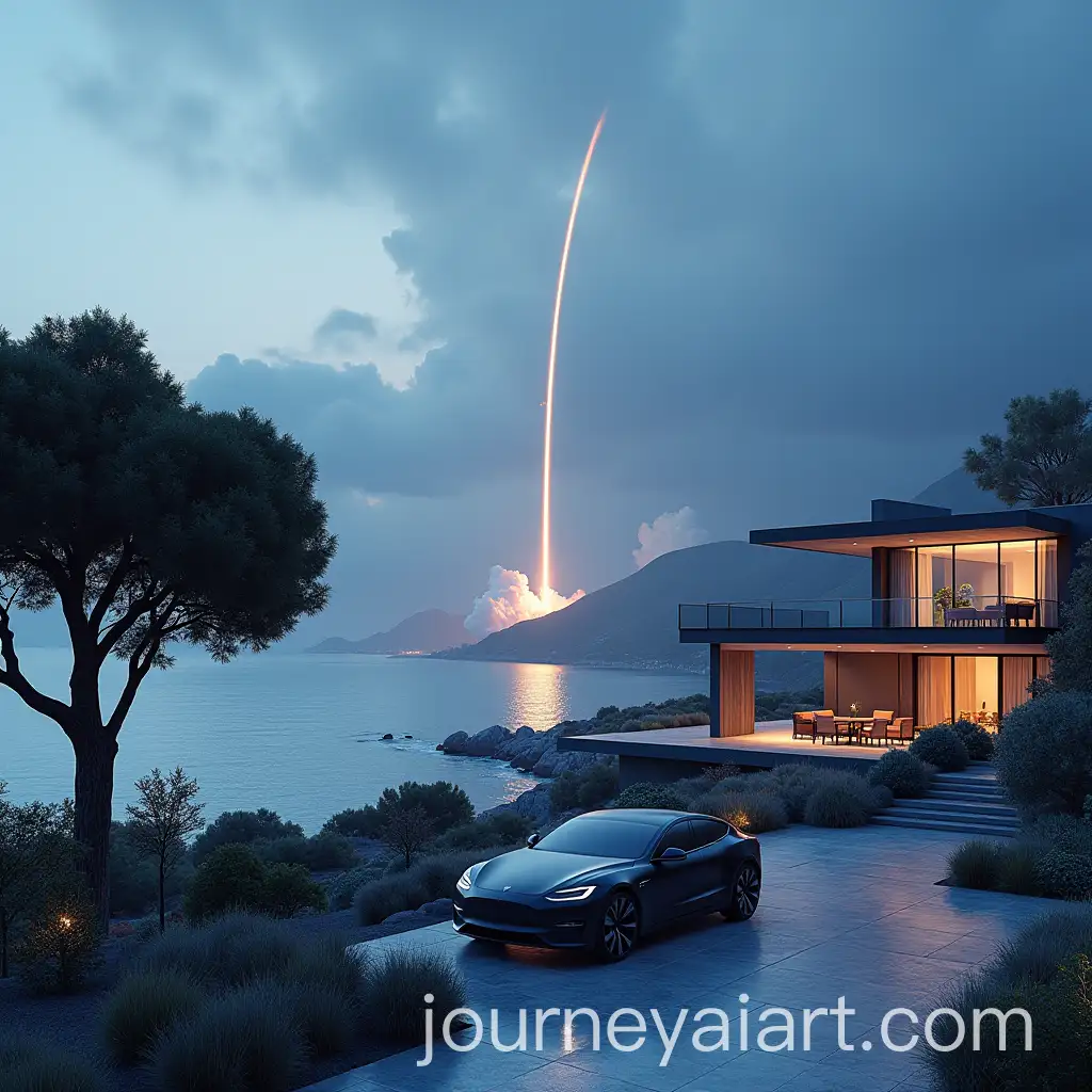 Futuristic-Internship-Report-Cover-with-Elon-Musk-in-Corsica