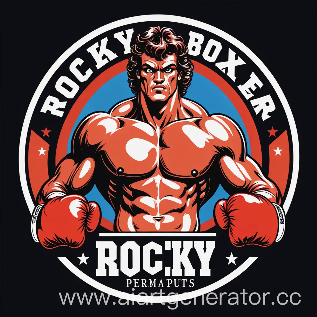 Логотип аппарата rocky boxer perm