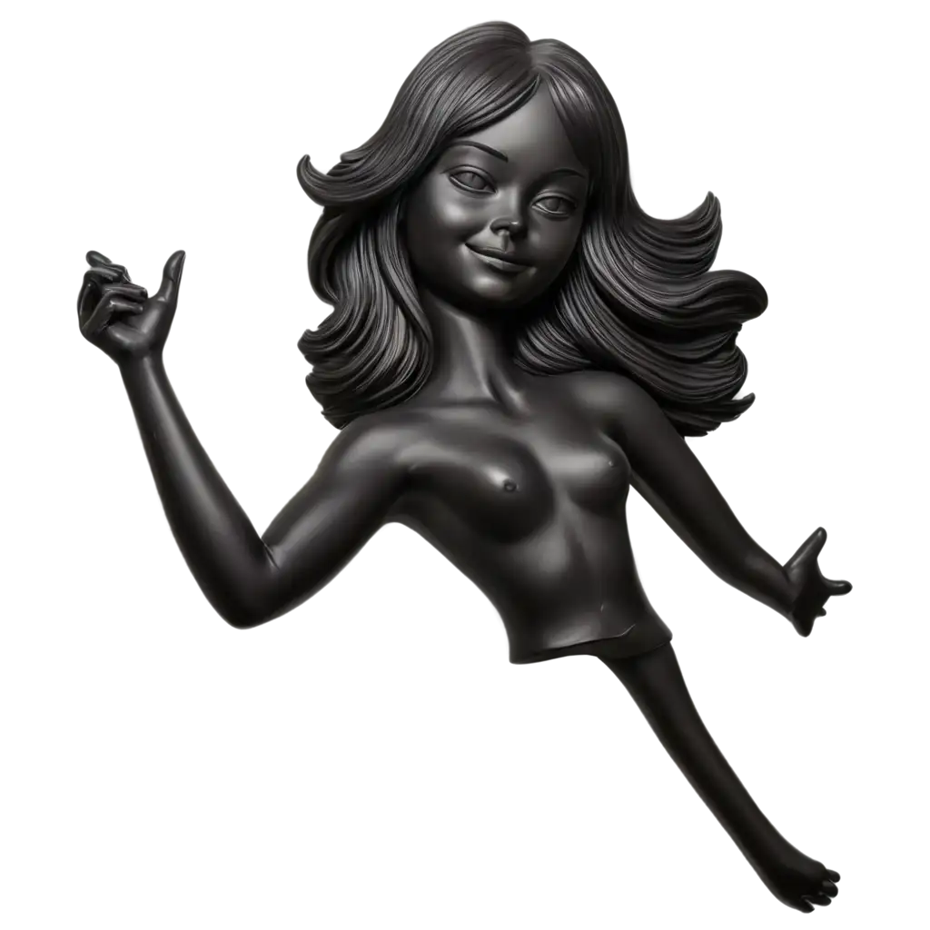 11YearOld-Miranda-Taylor-Cosgrove-Matte-Black-Obsidian-Stone-and-Silver-Sculpture-in-4K-High-Relief-PNG-Image