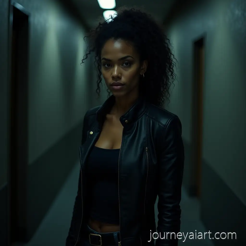 Mysterious-Fierce-Woman-in-Dark-Alley-with-UrbanAI-Image-Prompt-Expansion-Backdrop