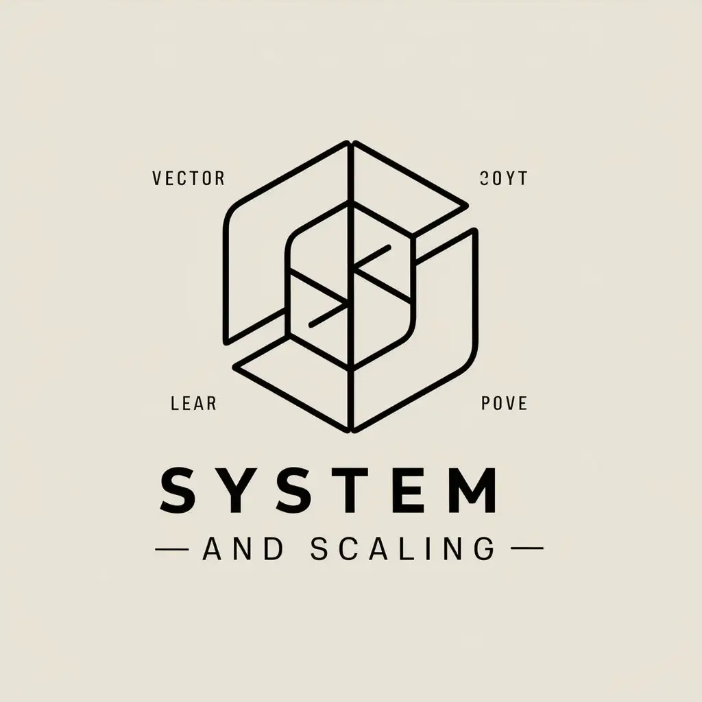 LOGO-Design-For-System-and-Scaling-Minimalistic-Business-Symbol-on-Clear-Background