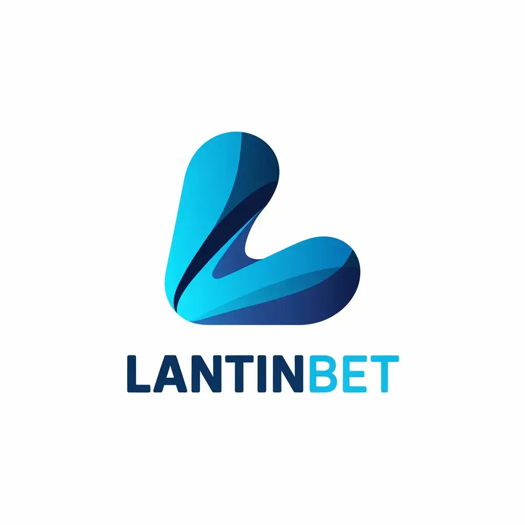 LOGO-Design-for-Lantinbet-Blue-Hue-Clear-Background-with-Modern-Vector-Aesthetics