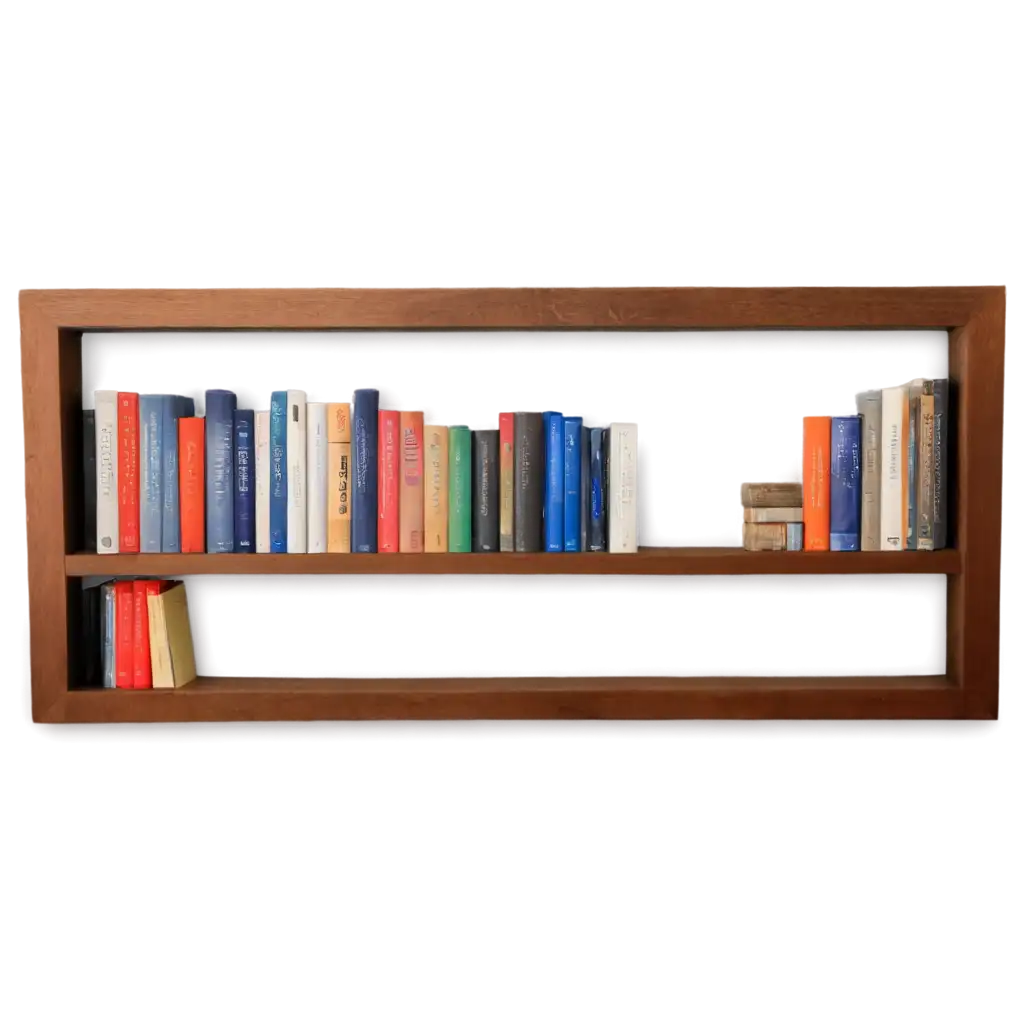 Bookshelf-on-Wall-with-Books-PNG-HighQuality-Image-for-Interior-Design-and-Digital-Projects