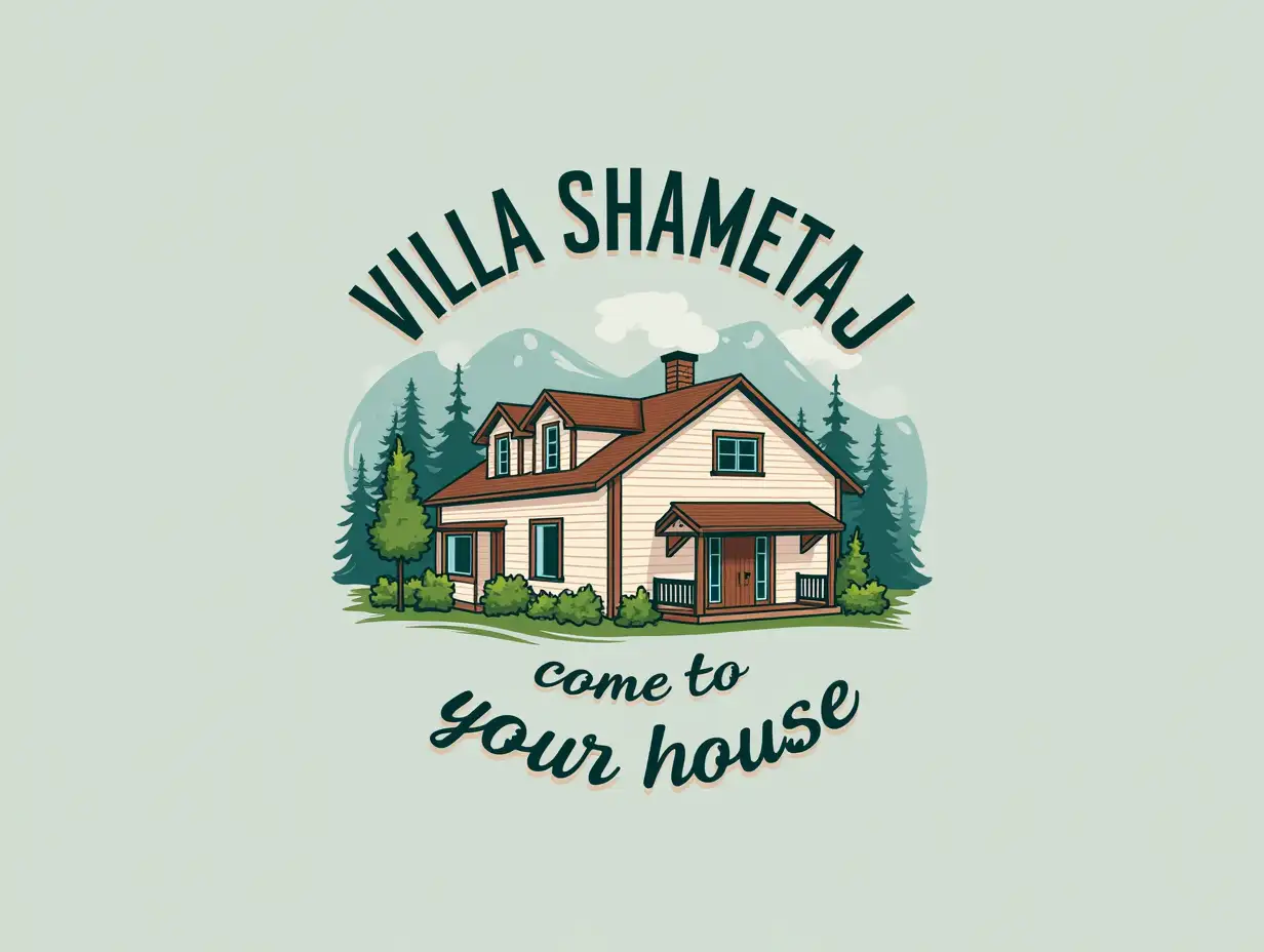 Create a logo with this description: Villa Shametaj, come to your house.