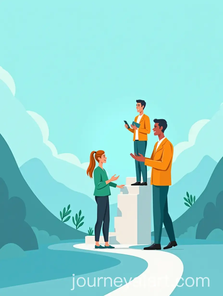 Vibrant-Flat-Design-Illustration-of-Israelis-Engaging-in-Conversation
