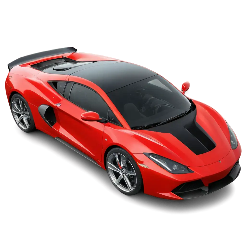 HighQuality-Red-Sports-Car-Top-View-PNG-for-Dynamic-Visuals