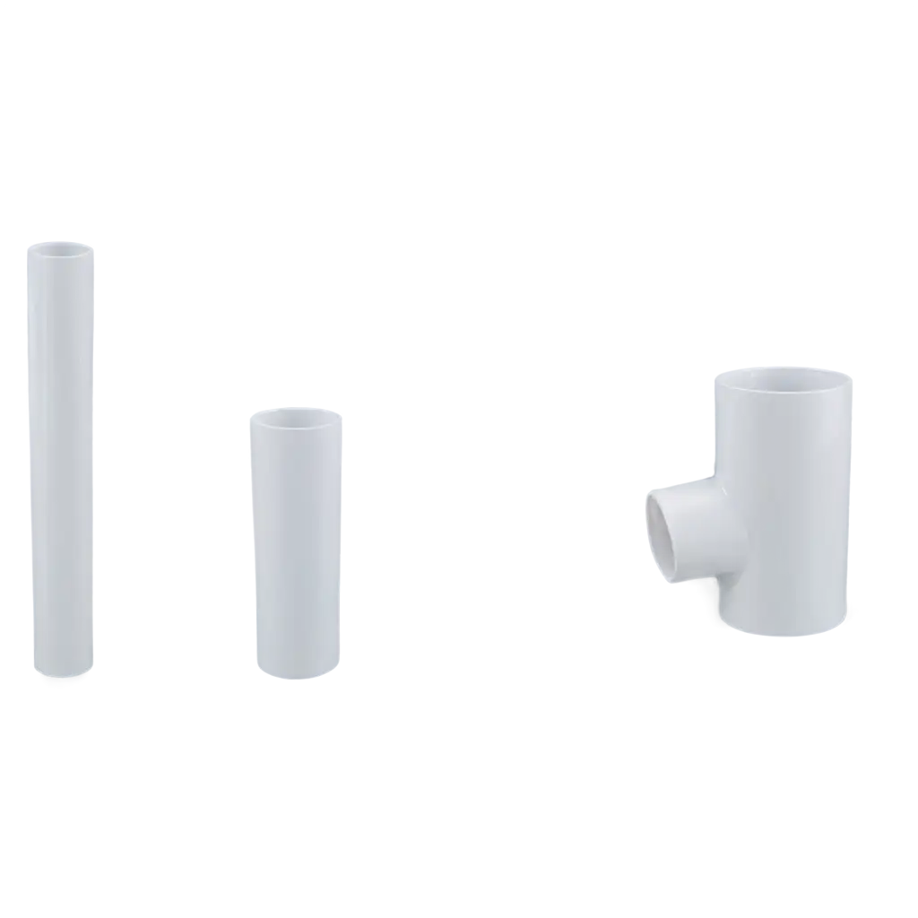 Single-PVC-Pipe-Standing-PNG-Image-HighQuality-Transparent-Background