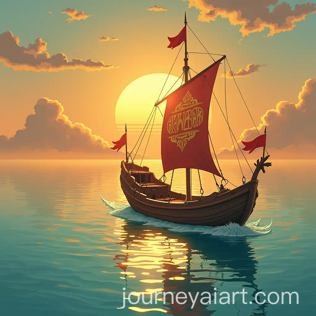 Majestic-Sunset-Over-Calm-Sea-with-AKWAI-Image-Prompt-ExpansionABA-Banner-Floating