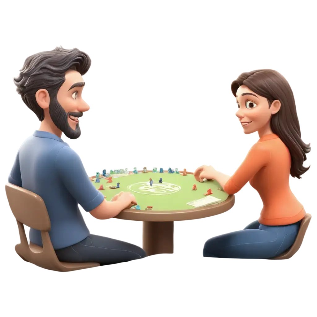 3D-Style-PNG-Image-of-People-Playing-a-Tabletop-Game-HighQuality-Visual-for-Creative-Projects