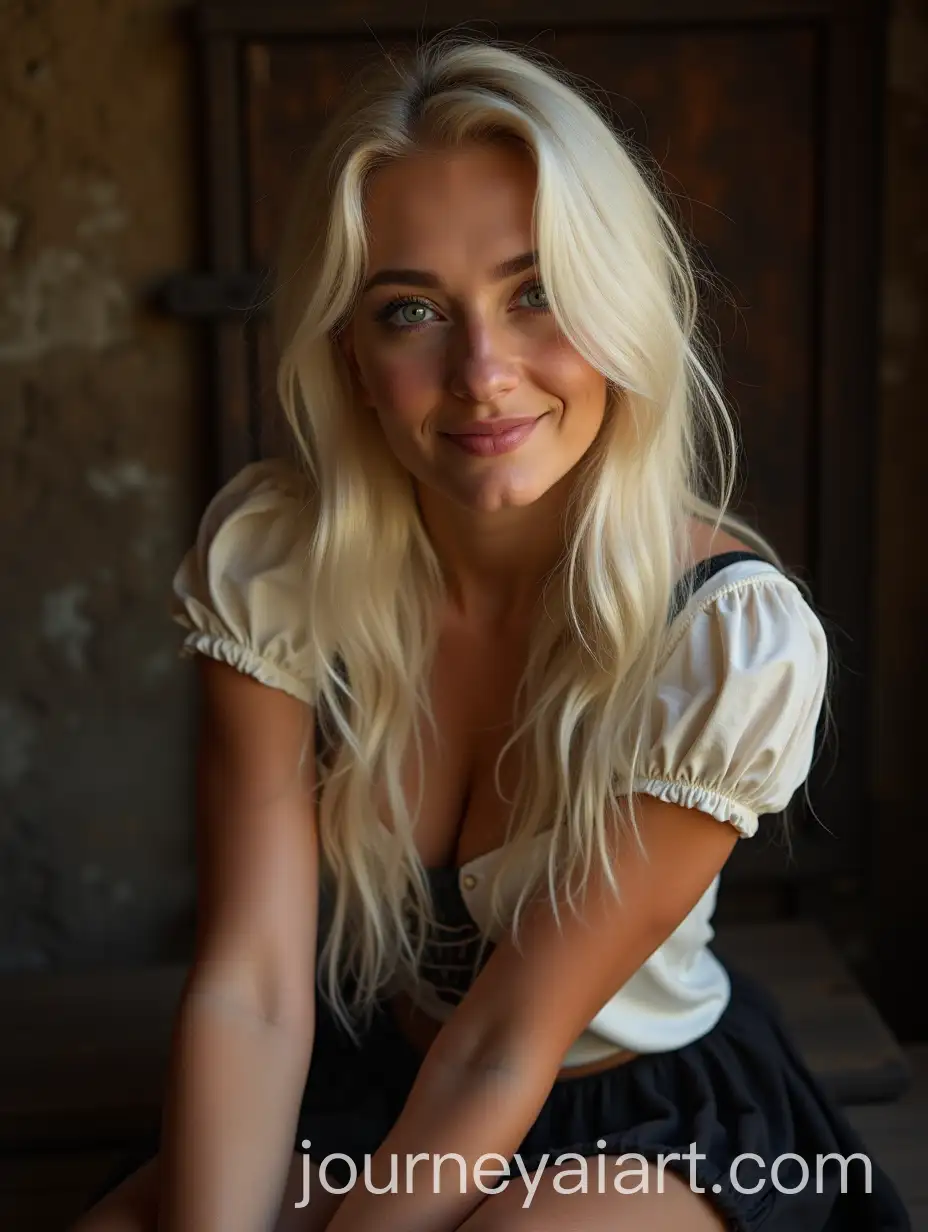 Beautiful-Medieval-Tavern-Wench-with-Platinum-Blonde-Hair-and-Charming-Smile