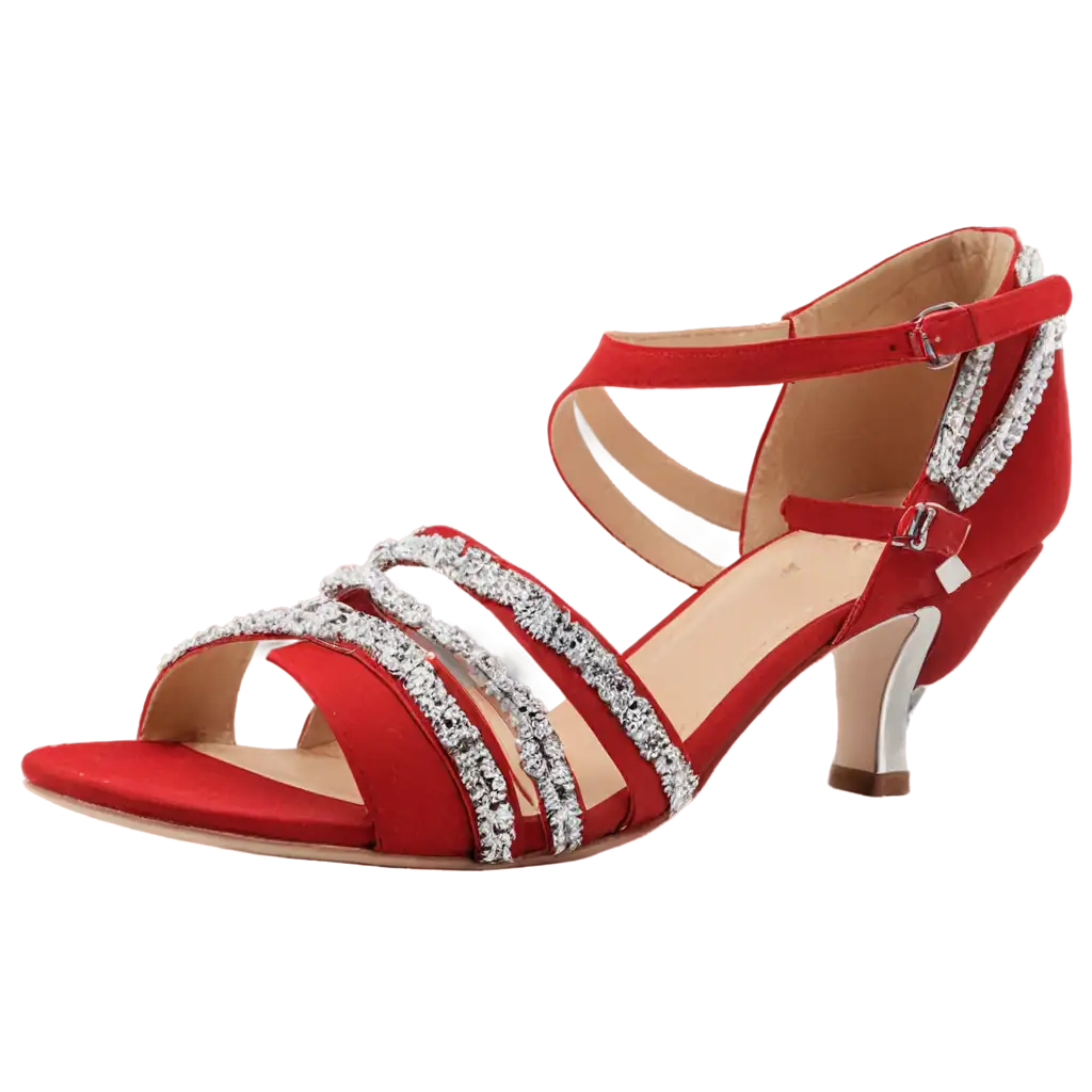 Cute-Red-Ladies-Bridal-Sandal-PNG-with-Designer-Stones-on-Heels-for-Elegant-Wedding-Footwear-Designs