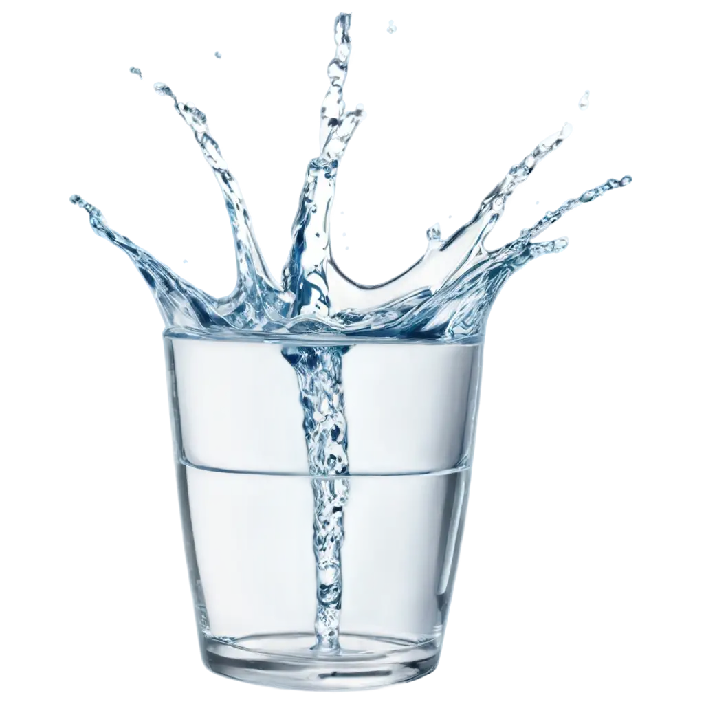 Refreshingly-Clear-Cup-of-Water-Splashing-PNG-Image