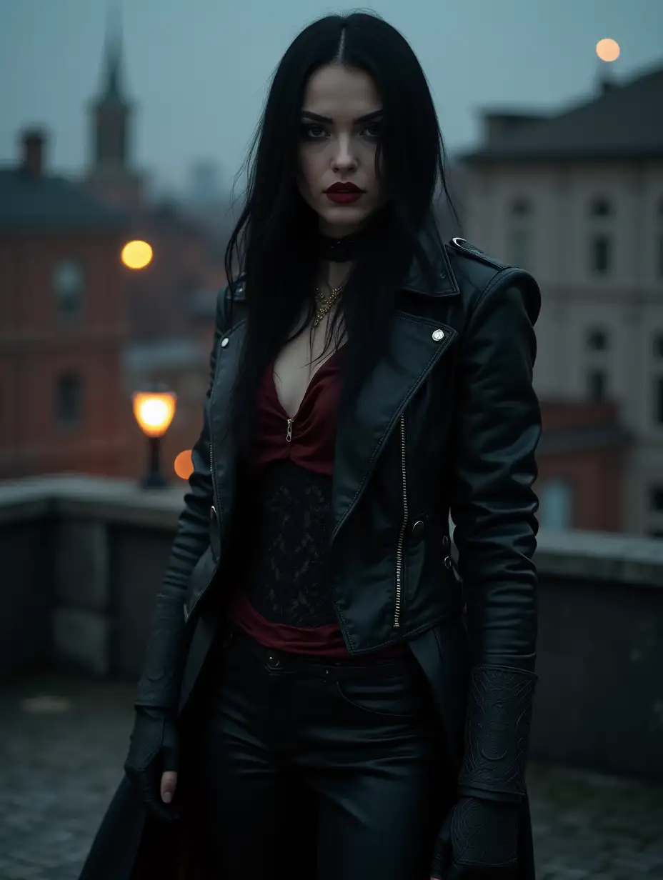 Teagan-Croft-as-a-Young-Primordial-Vampire-in-Gothic-Rooftop-Scene