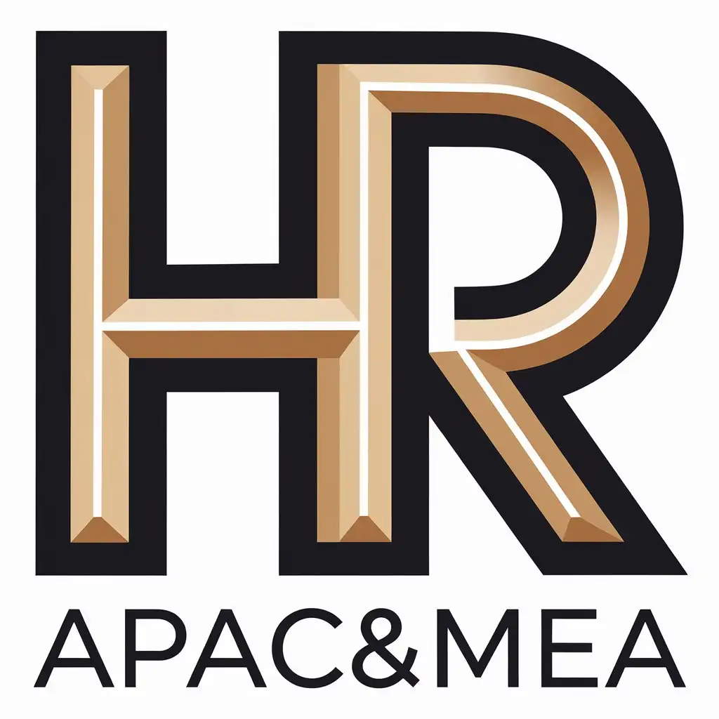 a vector logo design,with the text "APAC&MEA", main symbol:Proud HR,Moderate,clear background