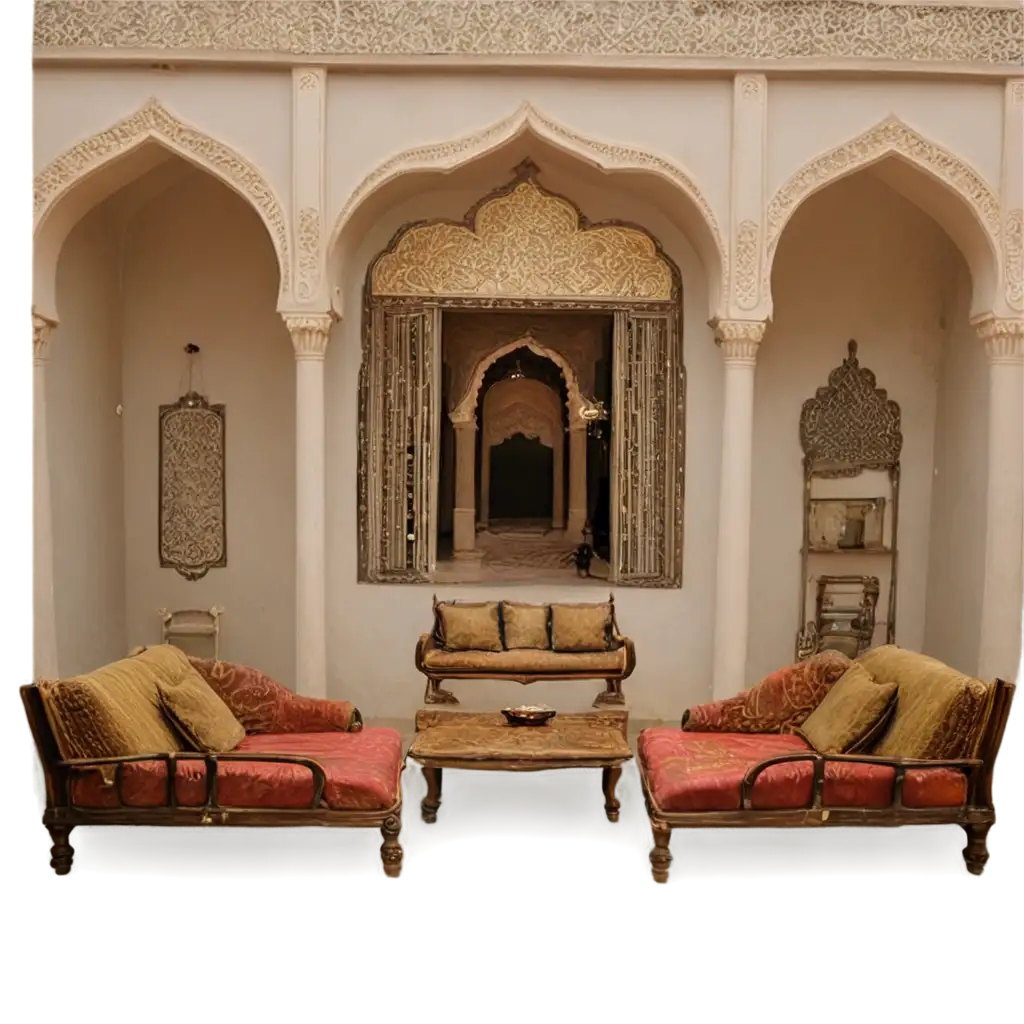 Traditional-Rajasthani-Architecture-with-Modernism-Guest-Lounge-PNG-A-Fusion-of-Classic-and-Contemporary-Design-in-HighQuality-Format