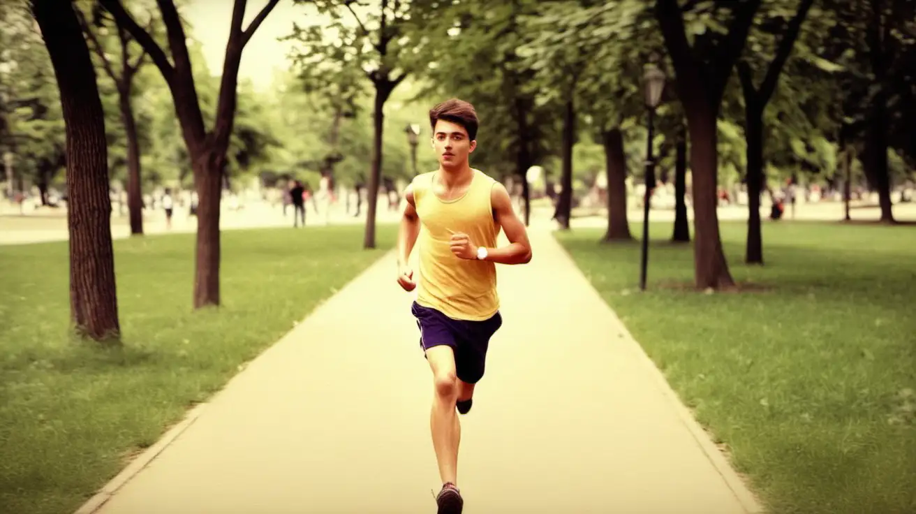 Young-Man-Sprinting-Through-a-Park