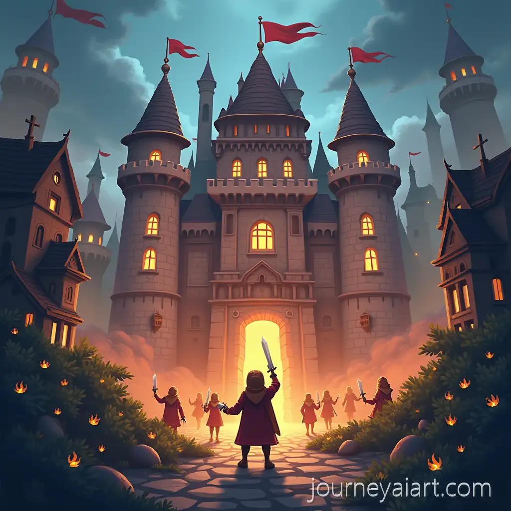 Animated-Battle-Scene-from-Hustle-Castle-with-LYRICS-Ending