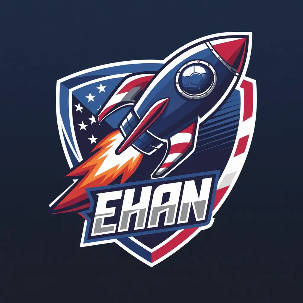 logo for rocket league gamer named Ehan