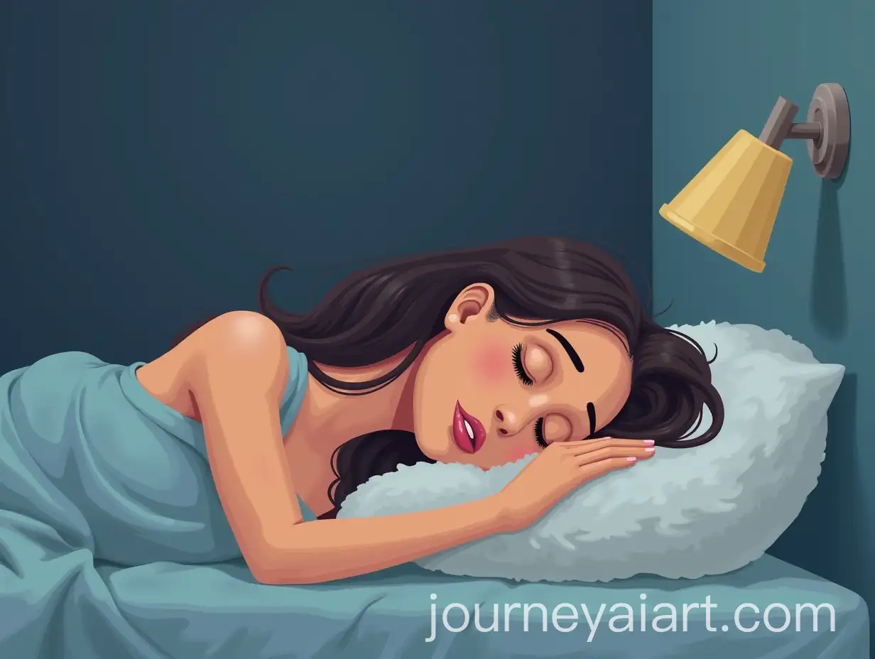 Person-Struggling-with-Poor-Sleeping-Habits-in-a-Bedroom-Environment