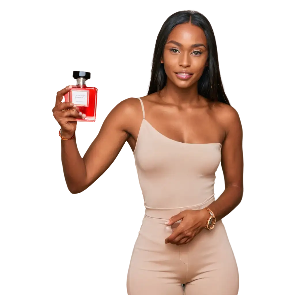 HighQuality-PNG-Image-of-a-Black-Model-Holding-Perfume