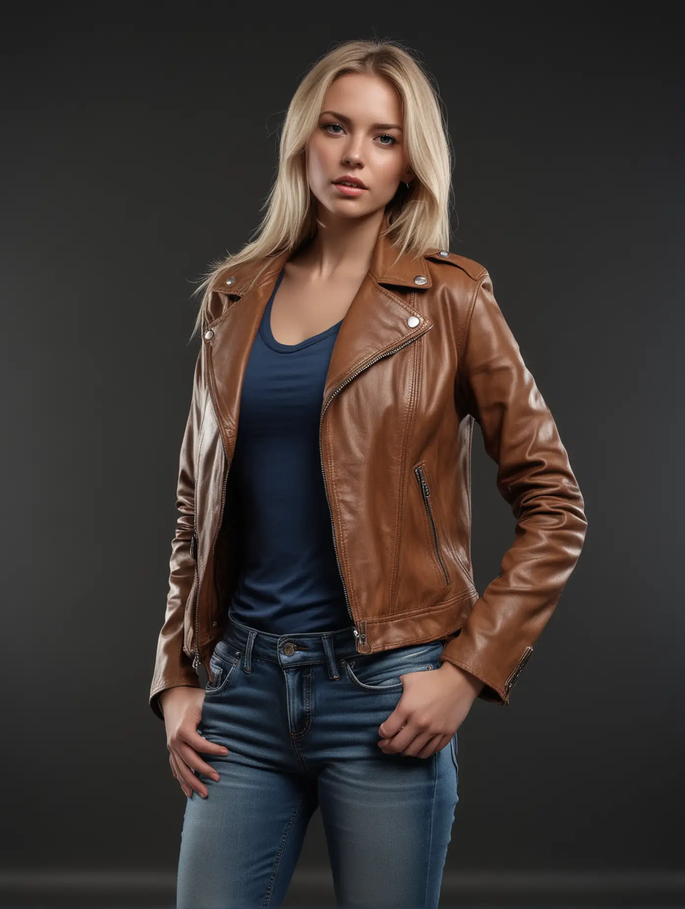 Serious-Portrait-of-a-Person-in-Brown-Leather-Jacket-with-Blue-Jeans