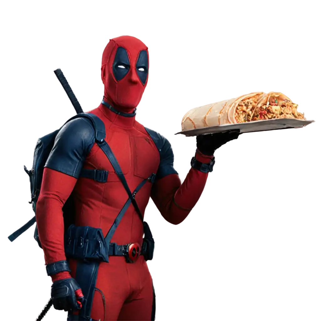 HighQuality-Deadpool-Holding-Shawarma-PNG-Image-AI-Art-Prompt-Generation