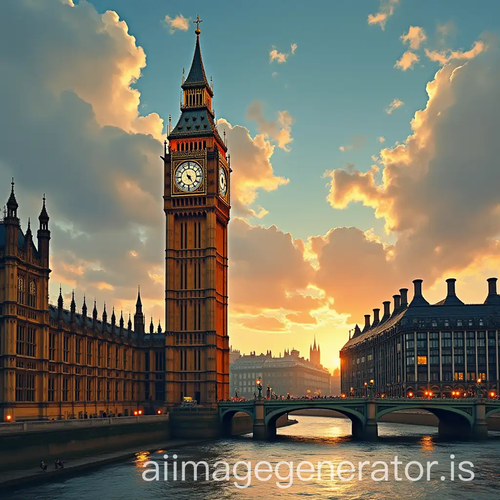 Iconic-Big-Ben-Against-a-Backdrop-of-the-United-Kingdom