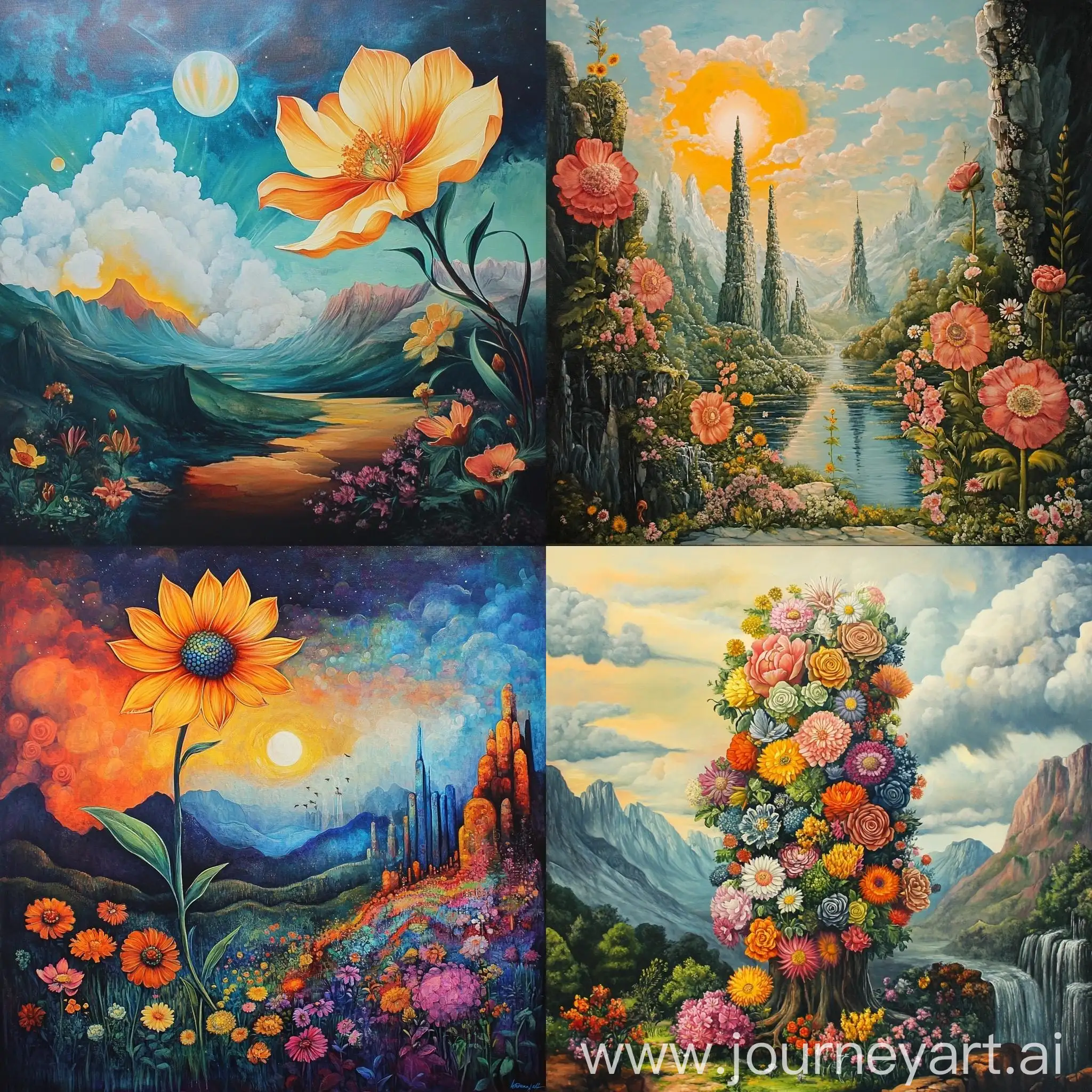 Surrealist-Flower-Landscape-Painting