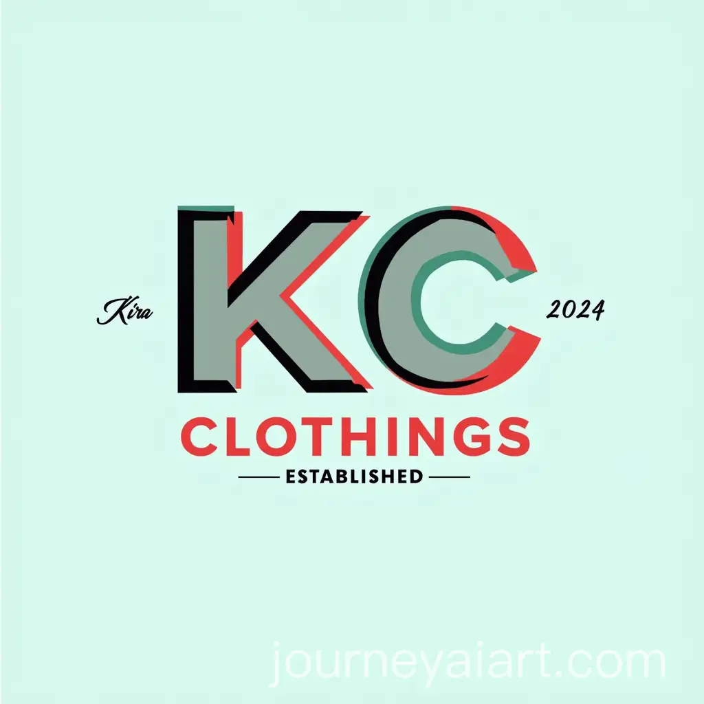 Trendy-and-Casual-Kira-Clothings-Logo-Design-with-Bold-KC-and-Modern-Patterns