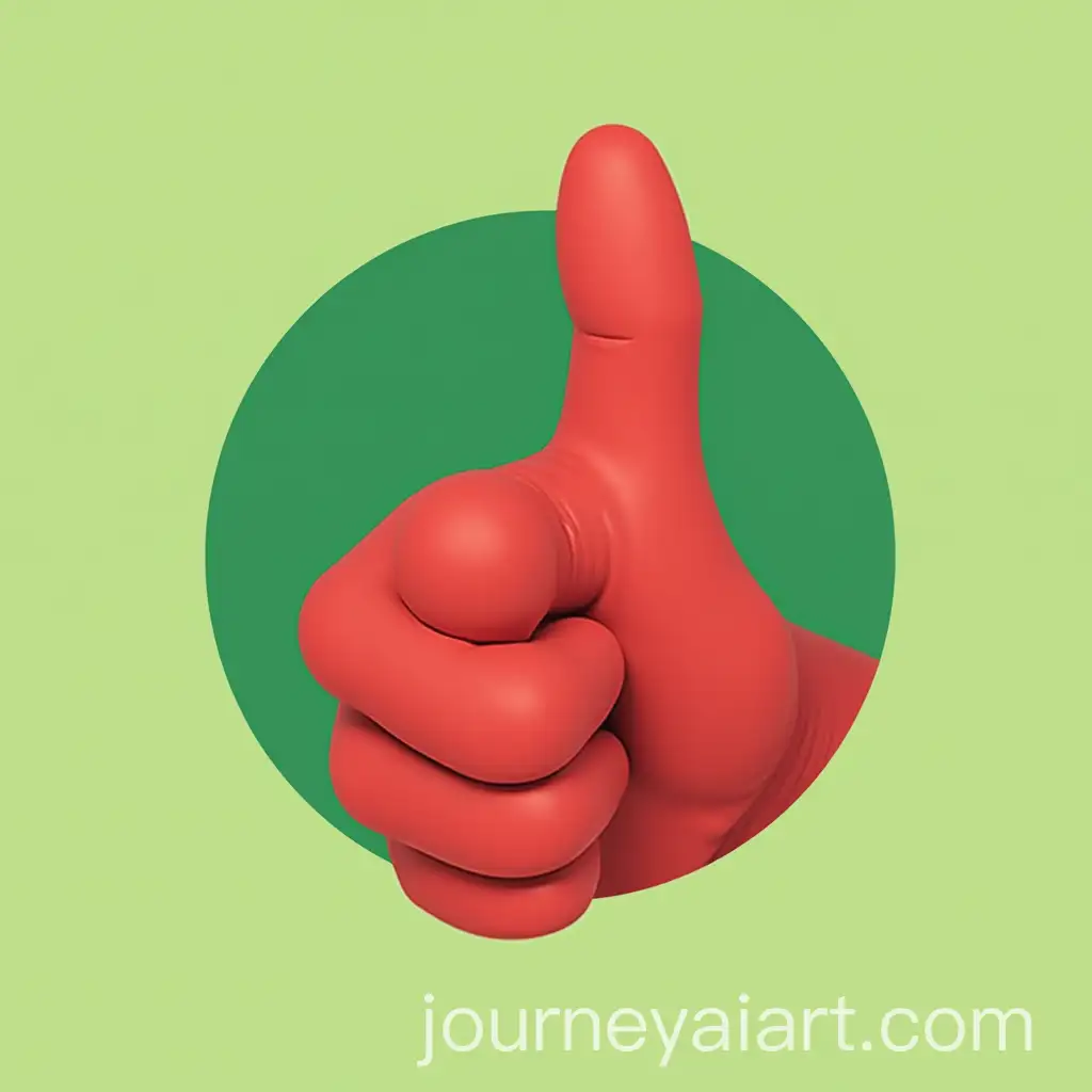 Nezastudio-Logo-with-Red-Thumbs-Up-and-Green-Background