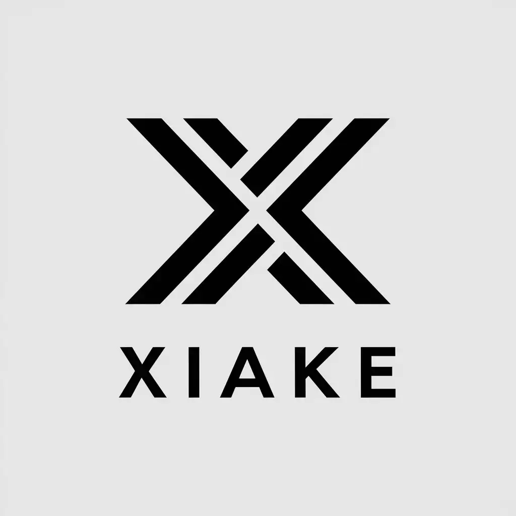 LOGO-Design-for-Xiake-Minimalistic-XK-Symbol-for-Internet-Industry