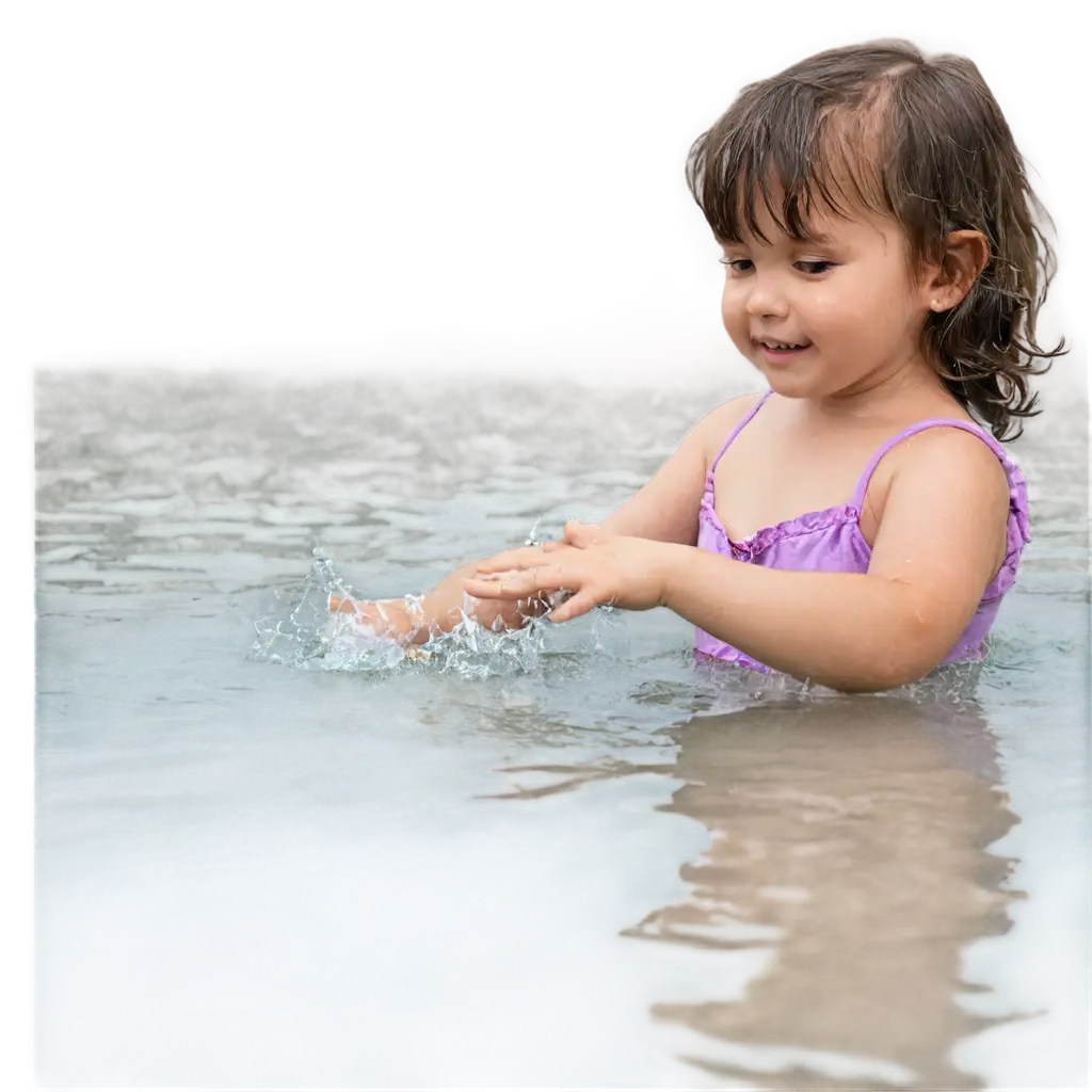 PNG-Image-of-a-Small-Child-Playing-in-the-Water-Innocence-Captured-in-High-Quality