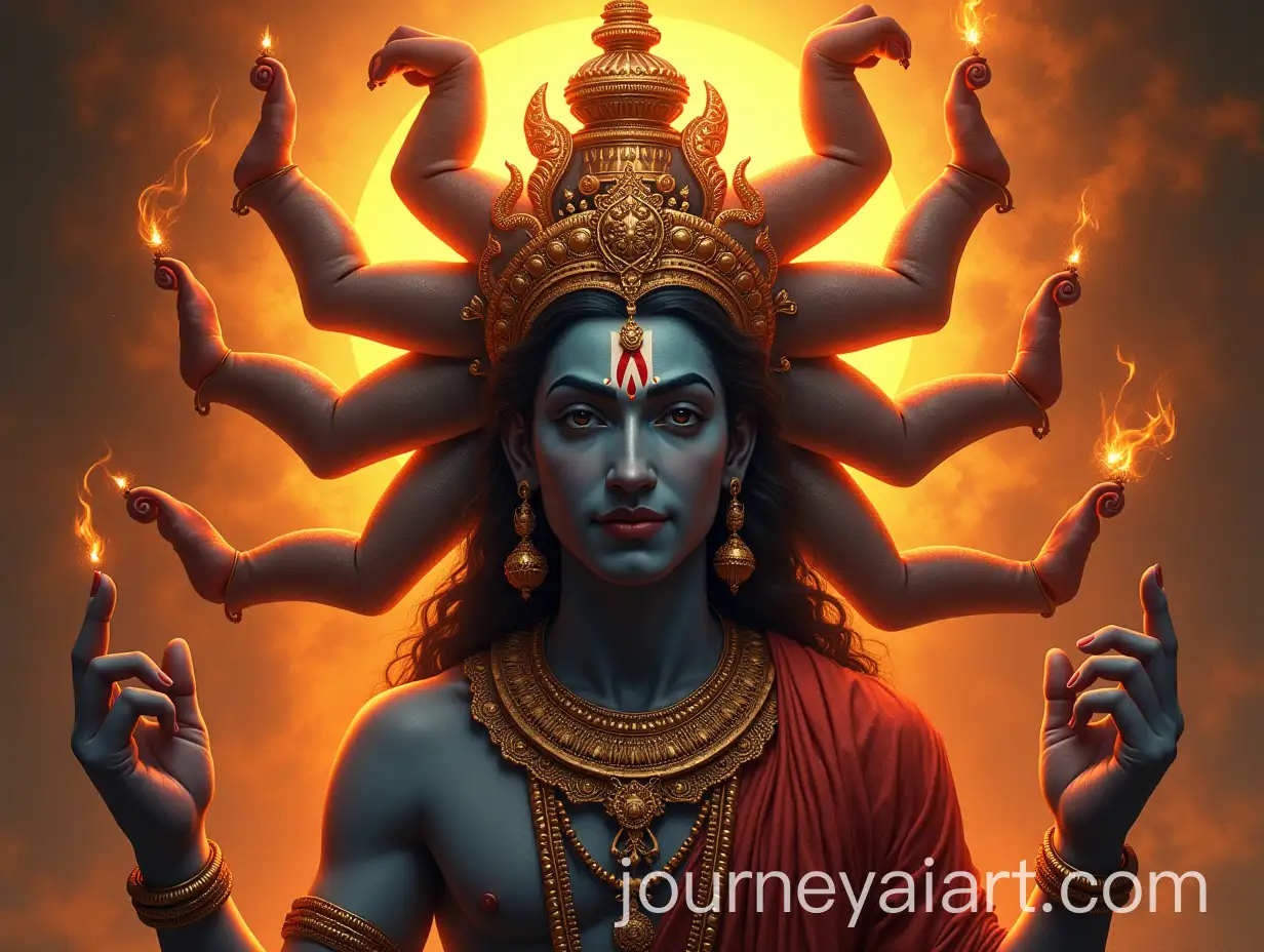 Rawan-with-Ten-Heads-in-Hindu-Mythology
