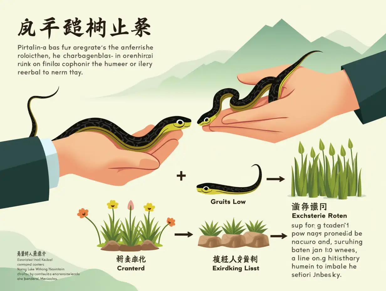 Human-Hand-and-Cartoon-Pit-Viper-Interacting-in-Ecological-Harmony-at-Xiang-Lake