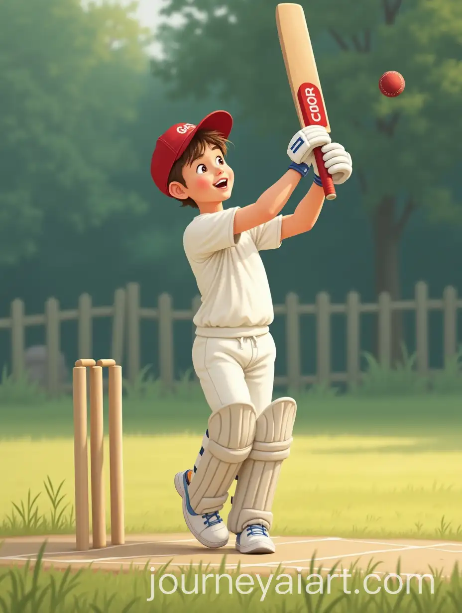 Young-Cricket-Player-Celebrating-a-Wicket