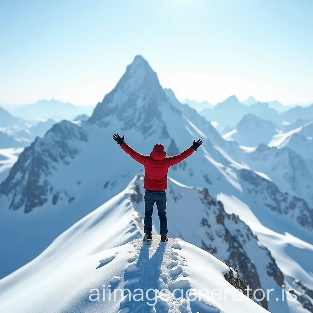 Climber-Reaching-Snowy-Mountain-Summit-with-OpenAI-Image-Prompt-Expansion-Arms-in-Celebration