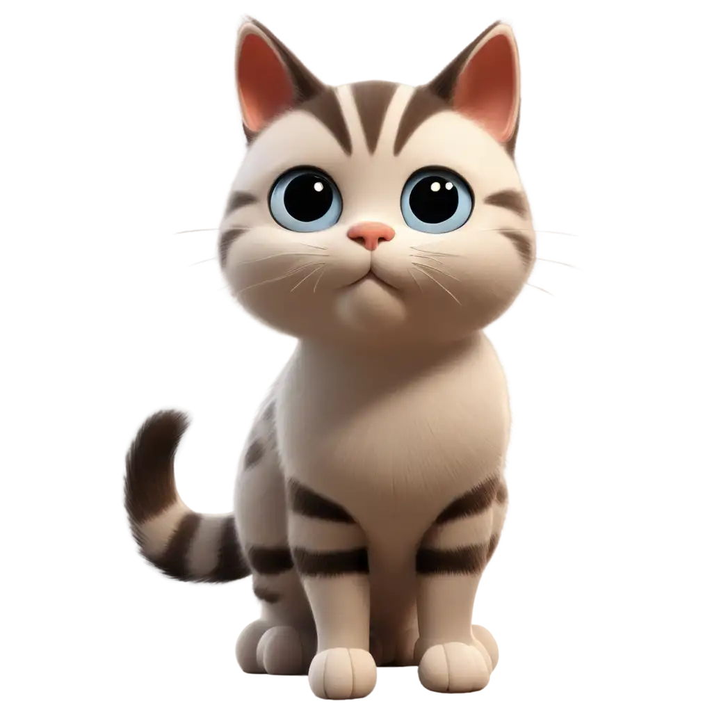 Adorable-3D-Cat-PNG-Enhance-Your-Content-with-a-Charming-Feline-Companion