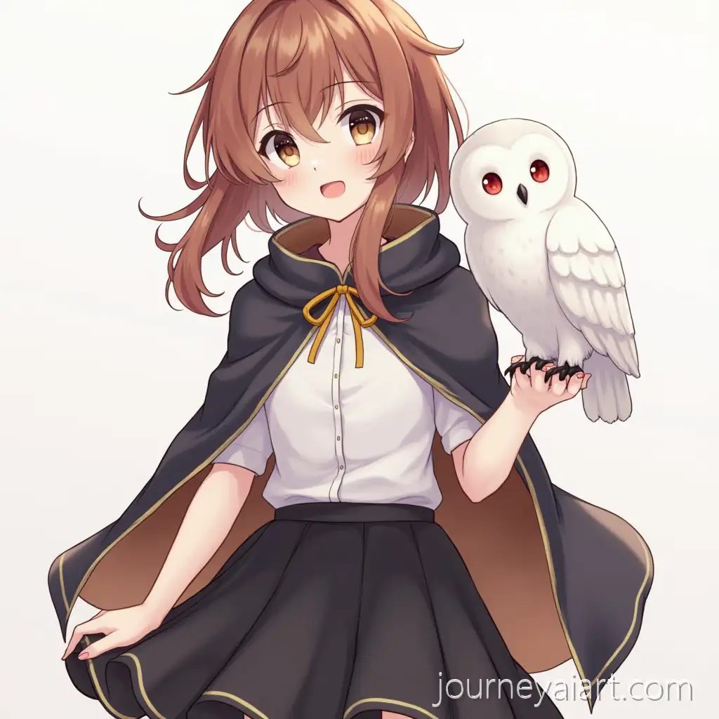 Anime-Girl-with-Chestnut-Hair-and-Owl-Companion-in-Black-Cloak