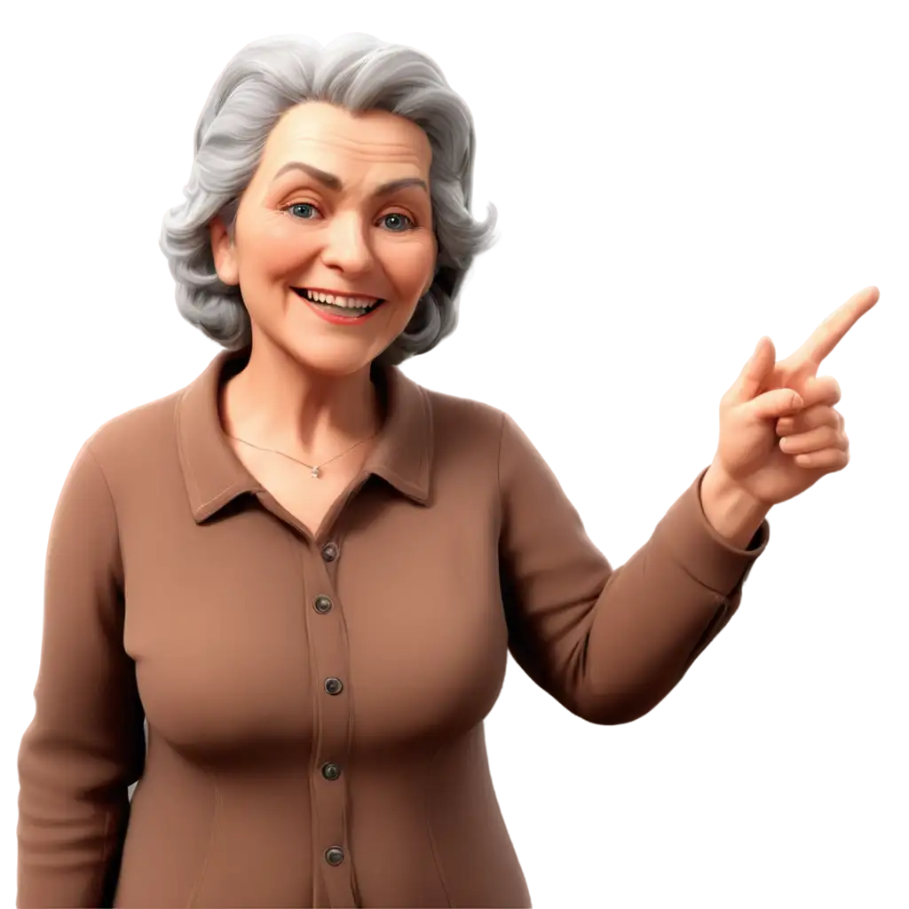 3D-Model-PNG-of-Elderly-Woman-Realistic-Old-Age-Representation