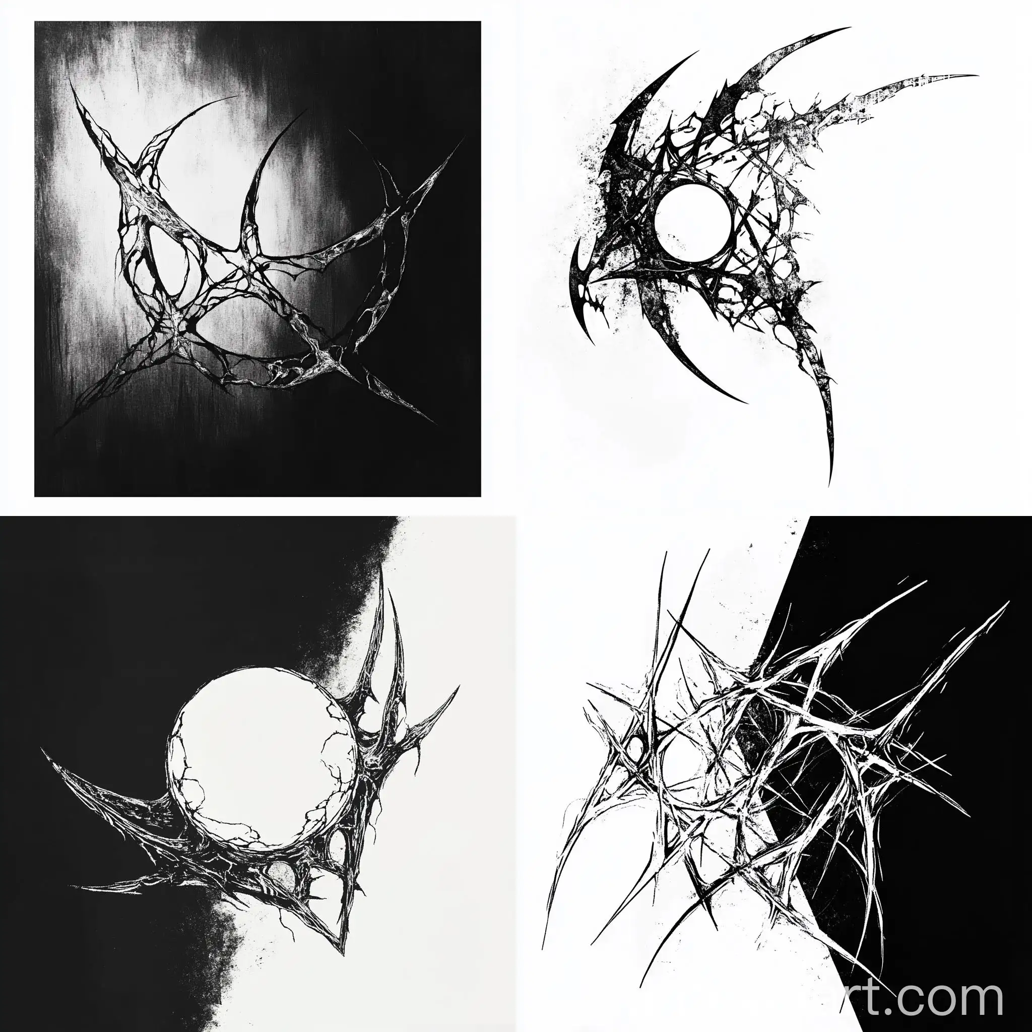 Subtle-Abstract-Tribbles-with-Pentagram-in-Gothic-Style