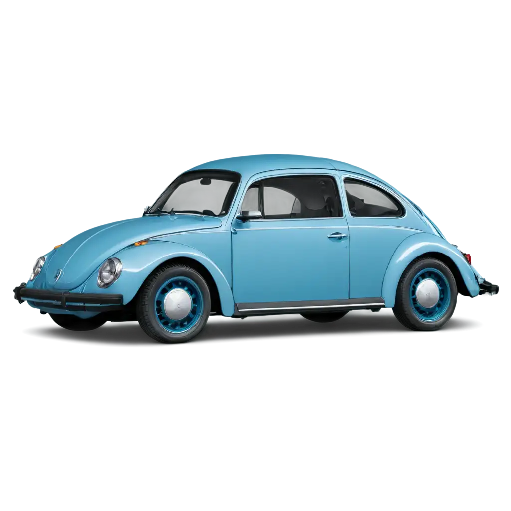 VW-Blue-Bug-PNG-Image-Retro-Car-Illustration-for-Nostalgic-Designs